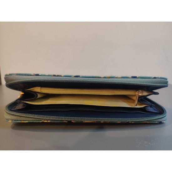 Blue Patola Wallet