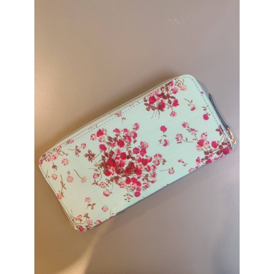 Blue Floral Wallet