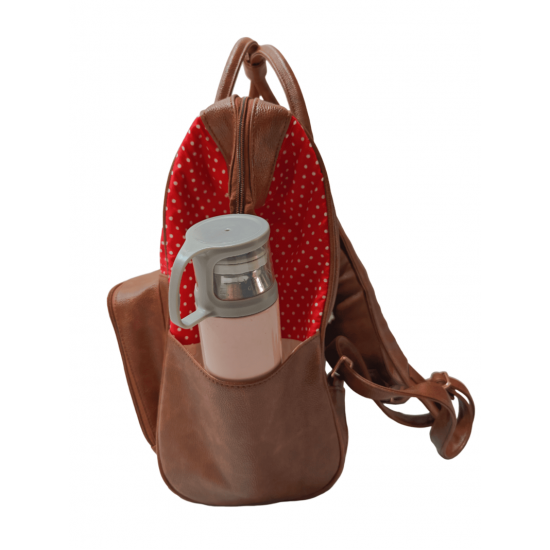 Polka Dot Diaper Bag Red