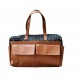 Abstract Tan Diaper Bag