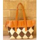 Checkered Foldover Handbag