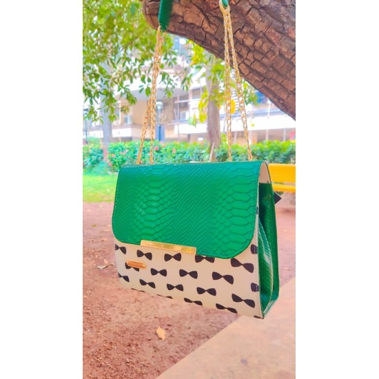 BowTie Sling Bag Green